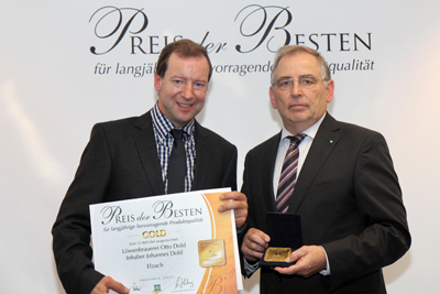 Preis der Besten in GOLD
