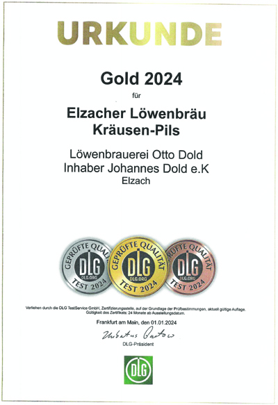 Goldener Preis 2024 - Krusen Pils