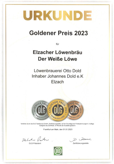 Goldener Preis 2023 - Weizenbier